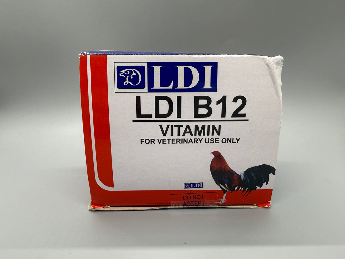 LDI B12 Vitamin Box J.E.J Gamefowl Supplies LDI B12 Vitamin Box J.E.J Gamefowl Supplies