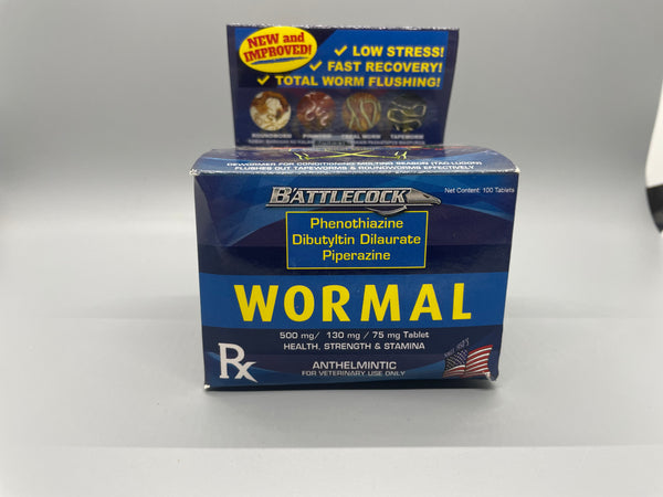Wormal Dewormer 100 Tablets Battlecock