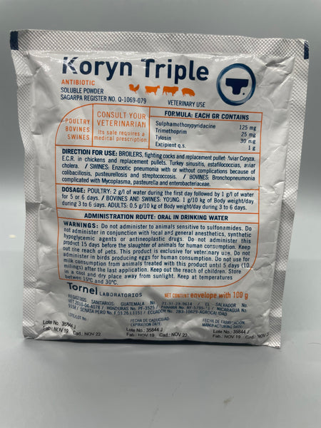 Koryn Triple 100 G Packet Antibiotic