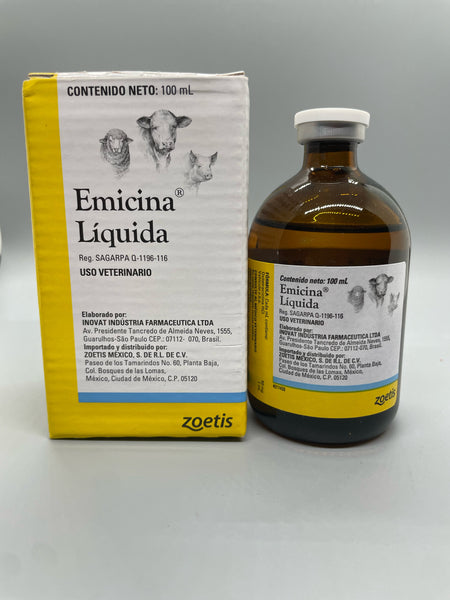Emicina Liquida 100ML Injectable/Antibiotic